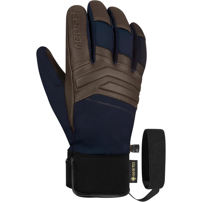Зимові рукавички Reusch Jupiter Gore-TEX, теплі, водонепроникні, вітрозахисні, дихаючі, для снігу та лиж, унісекс, синьо-коричневі, розмір 10
