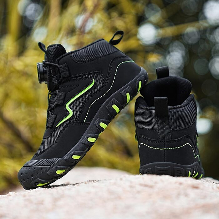 Дитячі трекінгові черевики Kinder: водонепроникні, зручні, дихаючі, чорні, розмір 27-37