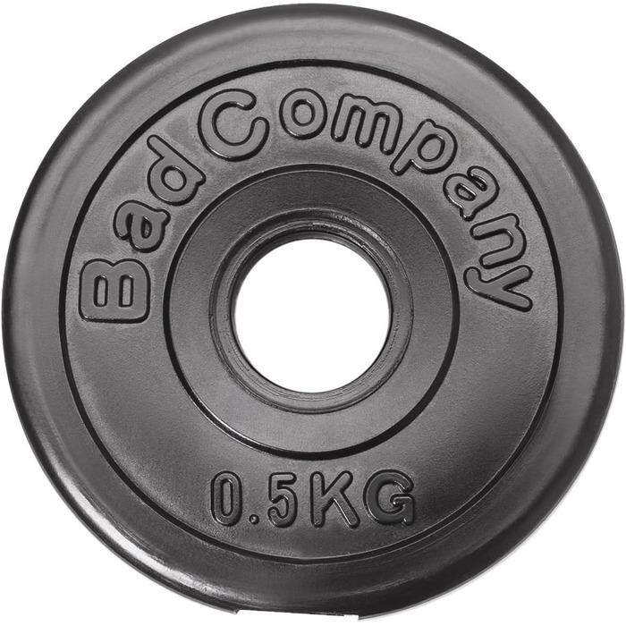 Набір пластикових млинців Bad Company 30/31 мм для штанги і гантелей, 1-30 кг (парами) або комплект 3-90 кг, 4 x 2,5 кг, 4 x 5 кг