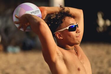 Волейбольний м'яч Senston, розмір 5, вологостійкий, з помпою, для пляжу та басейну, Mauve