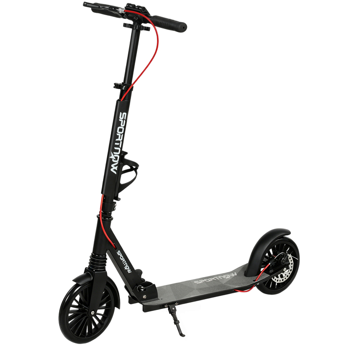 Складаний алюмінієвий самокат Cityroller з регулюванням висоти, колесами PU 200 мм, підшипниками ABEC-7 та подвійною системою гальмування