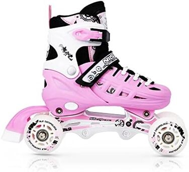 Коньки NILS дитячі та жіночі, регульовані, розмір 35-38, колір Bonbonrosa (NH10905)