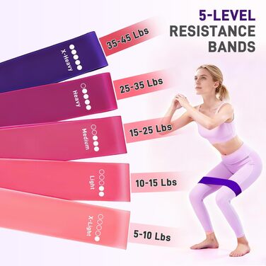 Набір для пілатесу Better Me (15 предметів): пілатес-кільце 30,5 см, м'ячі 22,9 см, обтяжувачі для щиколоток 0,9 кг та фітнес-резинки для підтяжки тіла, фіолетовий