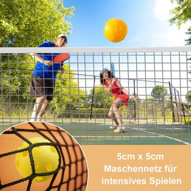 Набір для піклболу GYMAX з металевим каркасом, 6.7 м, з сумкою, вологостійкий, для тренувань у саду, на пляжі та задньому дворі