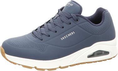 Кросівки Skechers Uno Stand On Air для чоловіків, темно-синій, з оздобленням Durabuck, розмір 42.5 EU