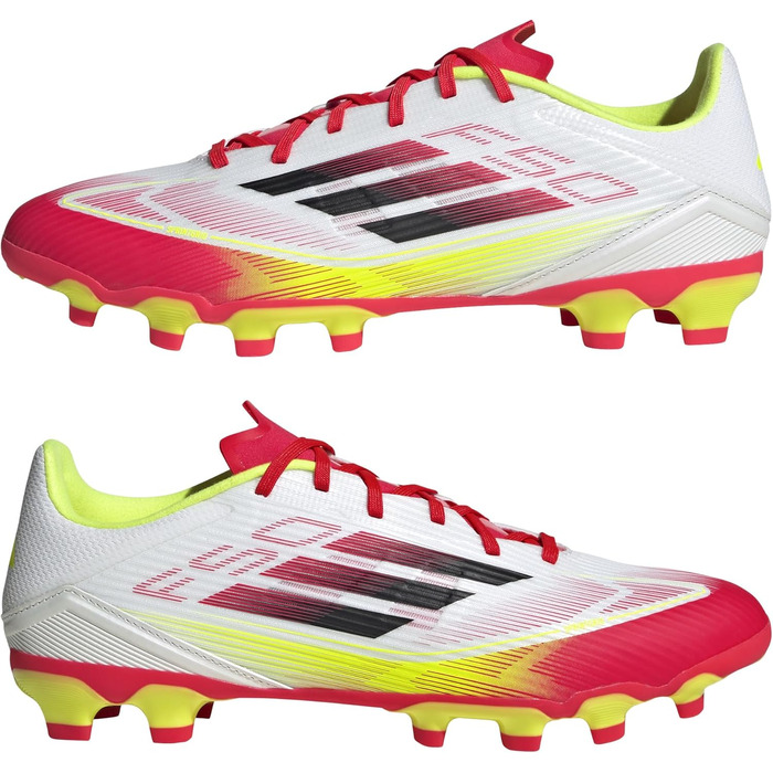 Бутси для футболу Adidas F50 League Unisex, Multi Ground, 42 EU, Білий/Чорний/Жовтий