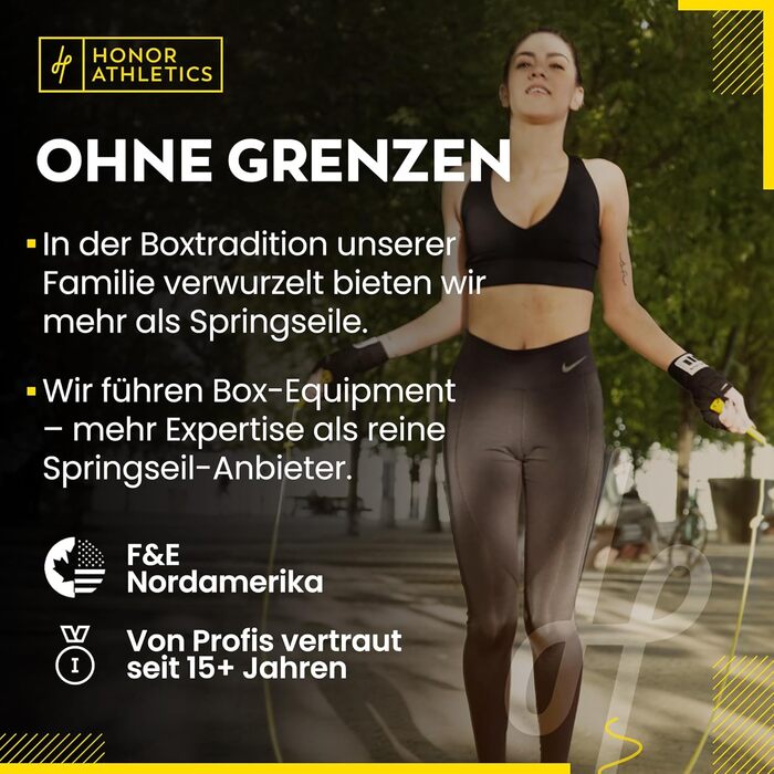 Скакалка HONOR ATHLETICS - Ідеальний для Double Unders, боксу, MMA. Регульована довжина до 3 метрів. Білий.