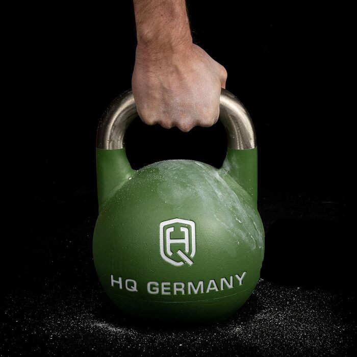 Професійна гиря HQ Germany 24 кг, сталева ручка, ±200 г, порошкове покриття