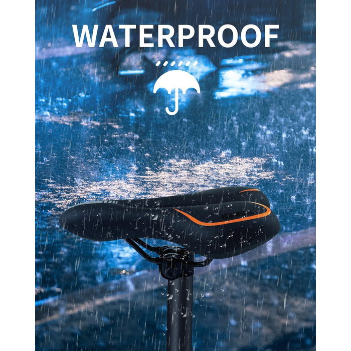 Велосипедне сідло MSDADA Gel MTB: комфортне, ергономічне, водонепроникне для MTB, BMX, шосе, міських велосипедів та спінбіків (чоловіче/жіноче)