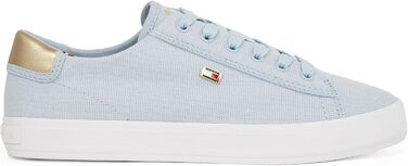 Кросівки жіночі Tommy Hilfiger Vulcanized Canvas, блакитні Breezy Blue, 39 EU