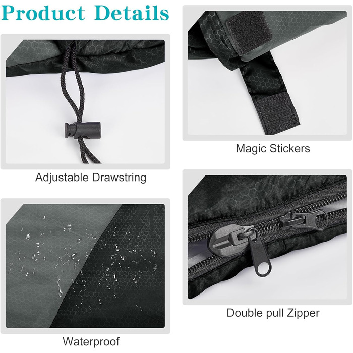 Спальний мішок Yarmiene 3-4 сезони, для дорослих та дітей, чорний+сірий