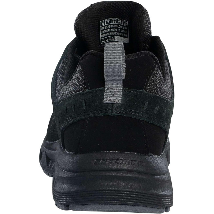 Чоловічі кросівки Skechers Oak Canyon Consistent Winne Hands Free Slip-in, чорний замш, сині вставки