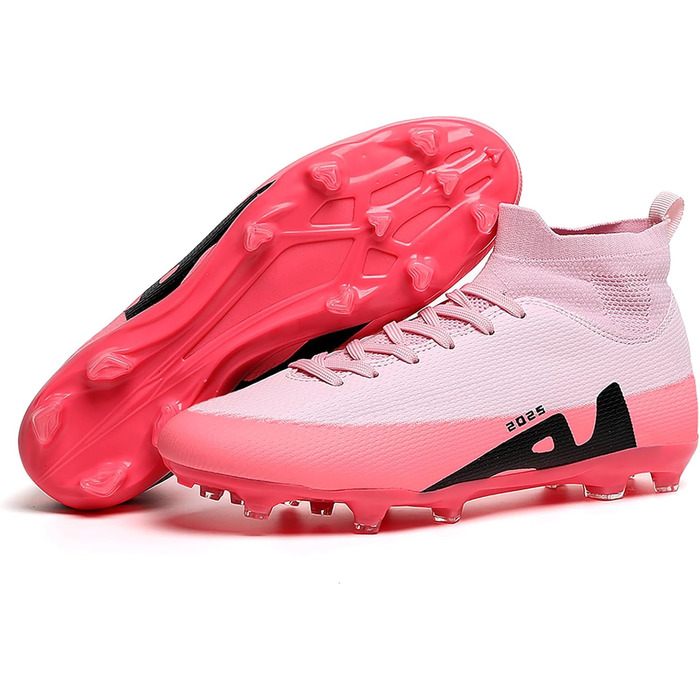 Футбольні черевики для дітей та дорослих: штучний газон, зал, тренування. AG, FG, TF. Розмір 36 EU, рожеві. 2309t Ag