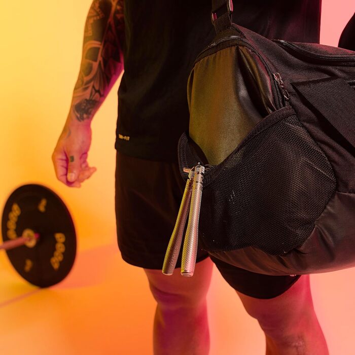 Стрибкове канат Elite Jumps Bullet Comp – професійне швидкісне канат для тренувань Double Under та фітнесу – легкий та міцний, чорний