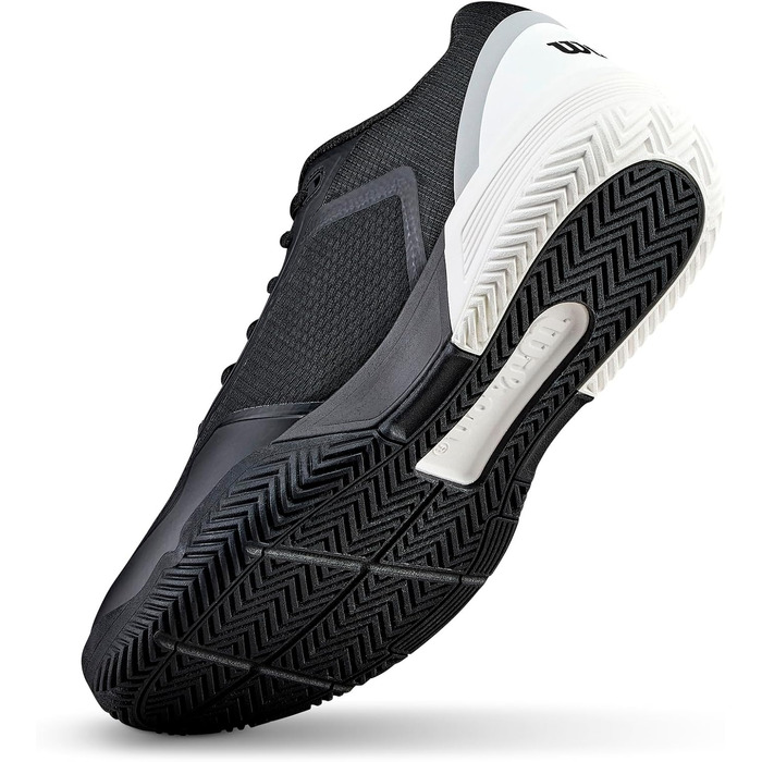 Тенісні кросівки Wilson Courtglide Schwarz WRS339790 (42 EU, Широкий розмір, Чорно-білі)