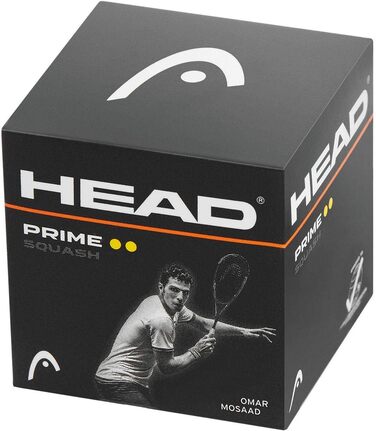 Сквош-м'ячі HEAD Prime, 12 штук, чорні, для професіоналів