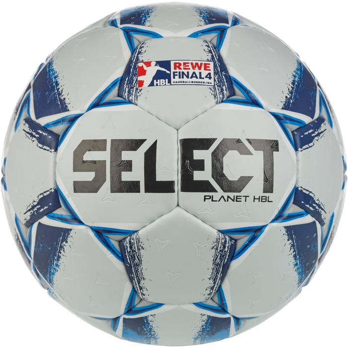 Гандбольний м'яч Select Handball Planet HBL Final4 v24, розмір 3, блакитний