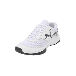 Кросівки для залу PUMA Unisex Varion II Indoor Court Shoe, білі з сірим (Puma White Shadow Gray), розмір 42 EU