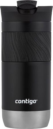 Термокружка Contigo Byron Snapseal 470 мл, нержавіюча сталь, Licorice - герметична, для кави, без BPA
