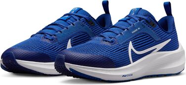 Дитячі кросівки Nike Air Zoom Pegasus 40 (Gs) для спорту, 36.5 EU, Game Royal White Deep Royal Blue