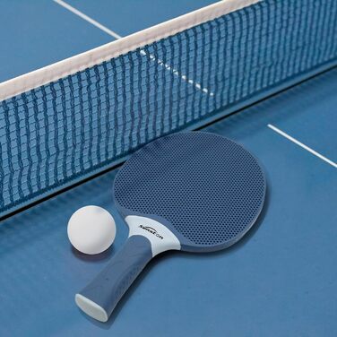 Набір для настільного тенісу Senston: професійний комплект для 2-4 гравців, гумові накладки, для гри в приміщенні та на вулиці. Чорний & Білий (Indigo)