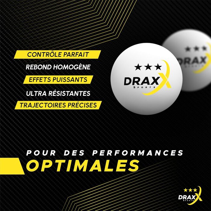 Турнірні тенісні м'ячі для настільного тенісу, 3 зірки, розмір 40+, 24 шт.