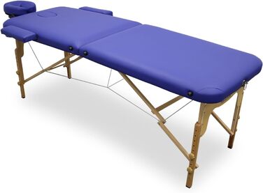 Масажний стіл WELLCORE, складаний, дерев'яний, екошкіра, 185x65 см, регульована висота, знімний підголівник, розширювачі для рук, отвір для обличчя, сріблястий, до 225 кг