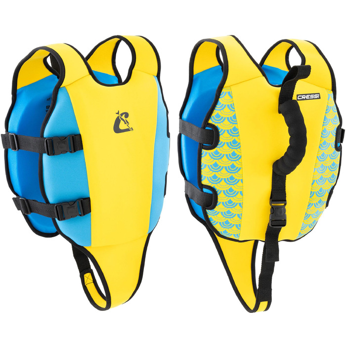 Спасальний жилет CRESSI Little Turtle для дітей 3-6 років, неопрен, блакитний/жовтий