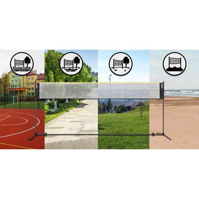 Універсальний набір 3в1 Molti: сітка для волейболу, бадмінтона та тенісу (3,06 м x 0,71 м)