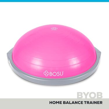 Bosu Balance Trainer - Оригінальний балансувальний тренажер, діаметр 66 см, рожевий/сірий
