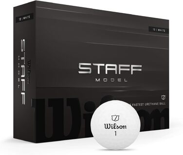 Гольф-м'ячі Wilson Staff Model, білі, набір 12 шт