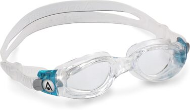 Окуляри для плавання AQUASPHERE Kaiman Compact унісекс, прозорі, з бірюзовими лінзами
