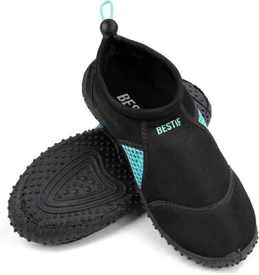 Чоботи для плавання з неопрену | Водні черевики для чоловіків та жінок | Легкі та зручні | Чорний, блакитний, розмір 36-45