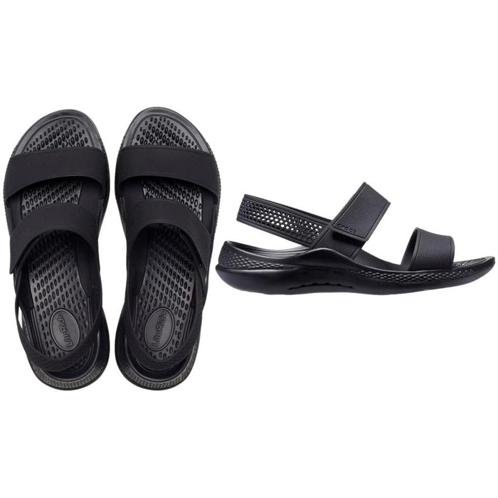 Чобочки Crocs для жінок (42/43 EU, чорний колір)