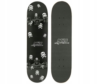 Скейтборд Skulls ABEC7 78x20 см CR3108SA Nils Extreme, PU колеса