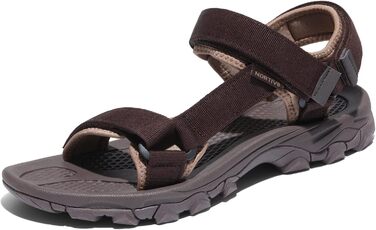 Чоловічі літні сандалії NORTIV 8 для піших прогулянок, спорту та відпочинку на природі (44 EU, Коричневий)