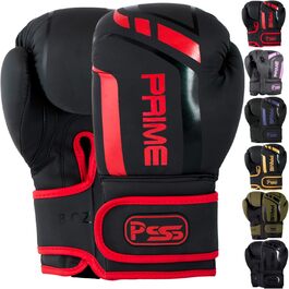 Дитячі боксерські рукавички PSS Black Series зі шкіри, 4-8oz, для хлопчиків і дівчаток 3-14 років, для боксу, Муай-Тай, кікбоксингу, чорні, червоні, зелені, рожеві, фіолетові