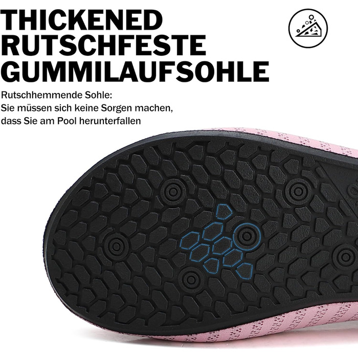 Чоловічі та жіночі аквашузи Sixspace для плавання, серфінгу, йоги. Швидка сушка, дихаючі, пляжні, басейну. Розміри 37-48, рожеві