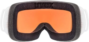 Гірськолижна маска Uvex Downhill 2000 S CV, універсальна, біло-рожева, антивідблиск, для сноубордингу та лиж