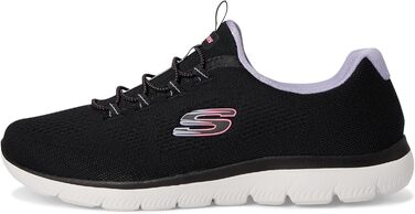 Жіночі кросівки Skechers Summits Radiant Flow (37.5 EU, широка колодка, чорний/багатобарвний)
