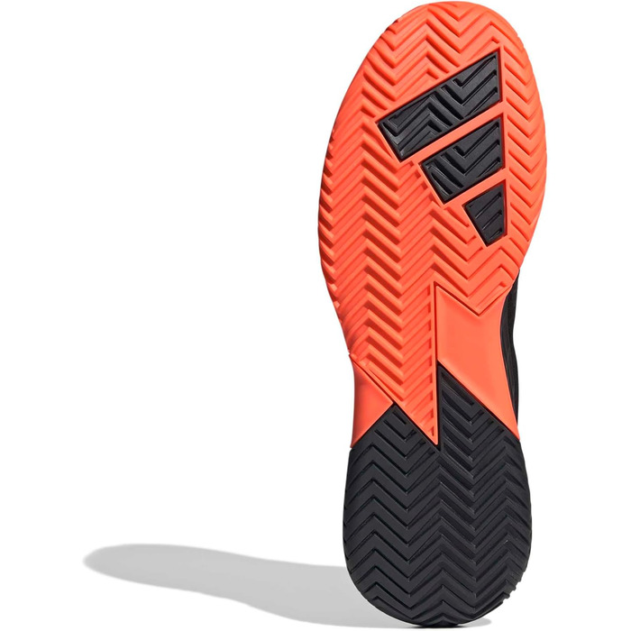 Чоловічі тенісні кросівки Adidas Defiant Speed 2, розмір 41 1/3 EU, чорний/помаранчевий