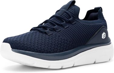 FitVille Кросівки Slip-On для чоловіків: зручні, широкі, дихаючі, для занять спортом, бігу, фітнесу та прогулянок (40 EU, X-широкі, темно-синій)