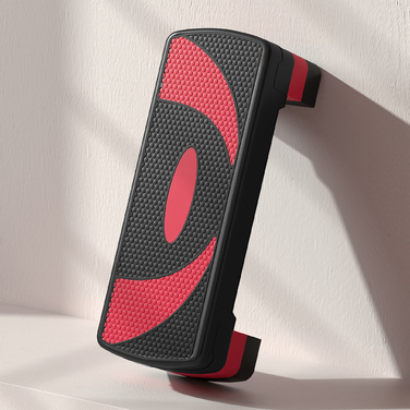 Степ-платформа для аеробіки, регульована по висоті, для занять в приміщенні та на вулиці, максимальне навантаження до 150 кг, розміри 80 x 31 x 10-20 см, червона