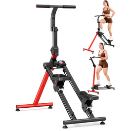 Сходи-степер YOLEO з регульованим опором для дому, складаний, 3 режими тренування, компактний кардіо-тренажер, великі платформи, 90% зібраний, з ручкою