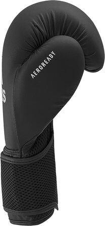 Боксерські рукавички Adidas Hybrid 25 - початкова модель (чорний/білий, 12 унцій)