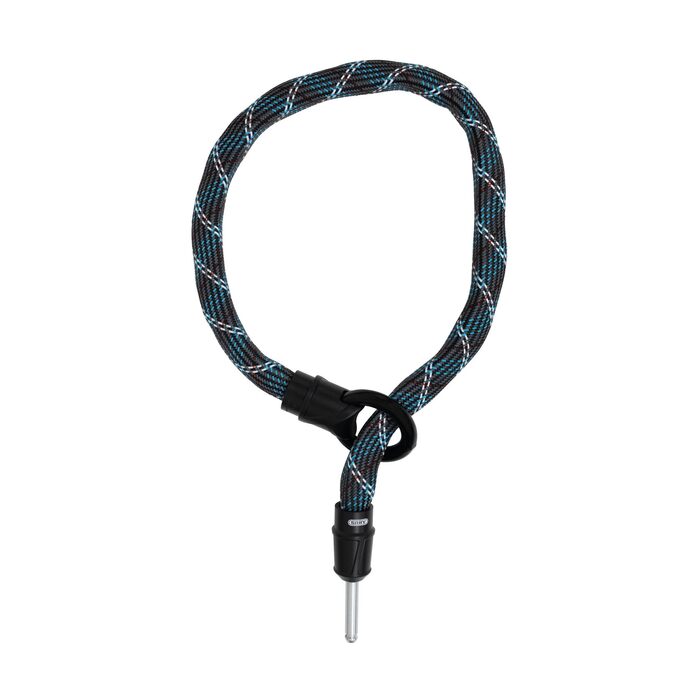 Замок-ланцюг для велосипеда ABUS IvyTex Adaptor Chain 6KS, 6 мм, 85 см, вологостійкий чохол, сірий (Crossing Grey)