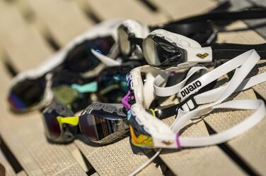 Окуляри для плавання ARENA Air Sonic Pro (Unisex) - сині/білі, професійні, для змагань