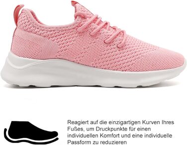 Жіночі кросівки для бігу та тенісу Damen Rosa 39 EU: Легкі, дихаючі, нековзні