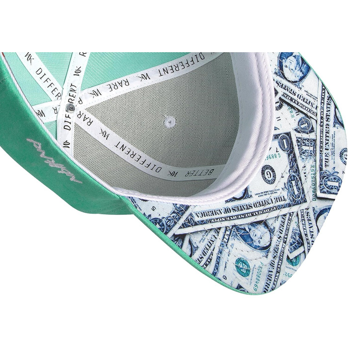 Кепка-снэпбек Nebelkind з принтом Winkekatze, унісекс, регульований розмір, м'ятно-зелена, стильна бейсболка в стилі streetwear