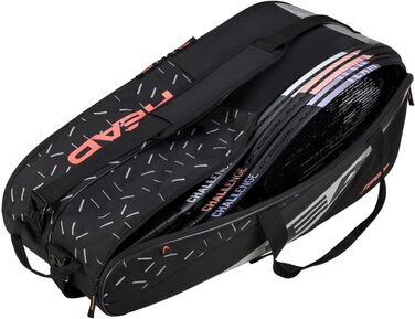 Тенісна сумка HEAD Team Racquet Bag L, чорна/керамічна